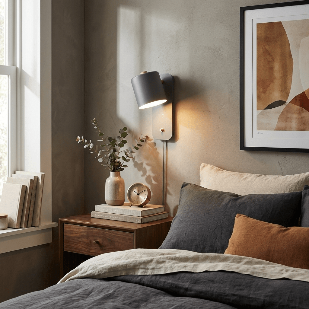 Rotatable Cylinder Plug-In Wall Lamp