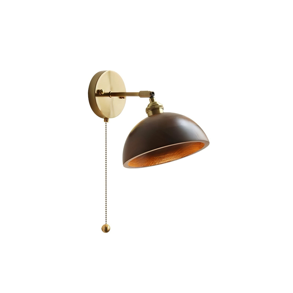 Rustic Vintage Wood Wall Lamp, Easy Installation
