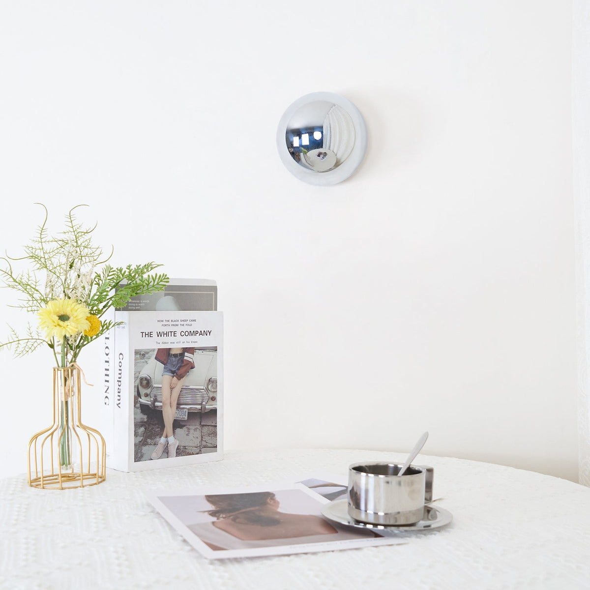 Sphere Wall Sconce with Adjustable Brightness
