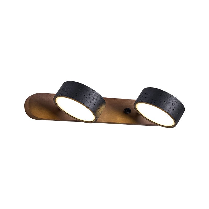 Black Travertine Wall Light, Multi-Light Design