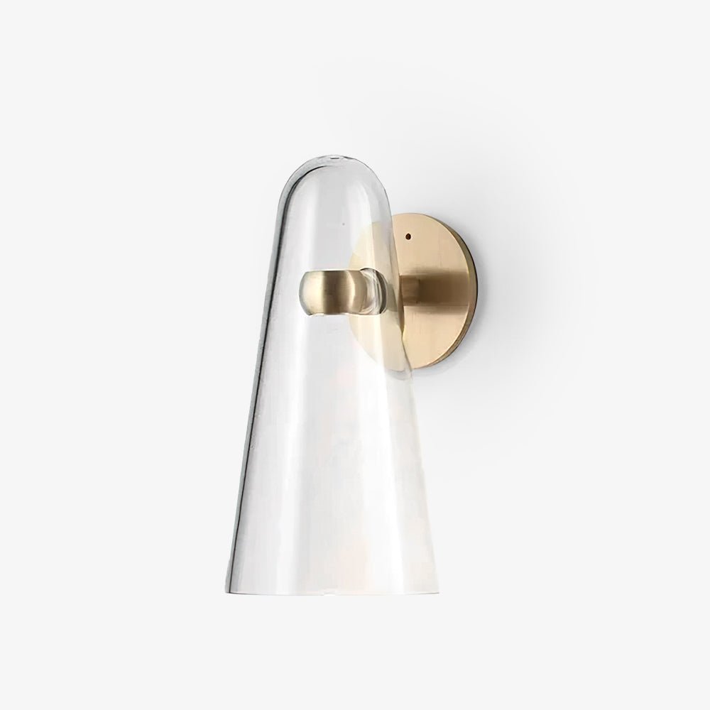 Conical Glass Wall Lamp, Soft Ambient Light