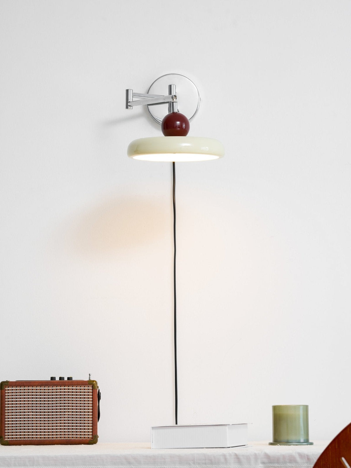 Plug-In Wall Lamp with Adjustable Brightness