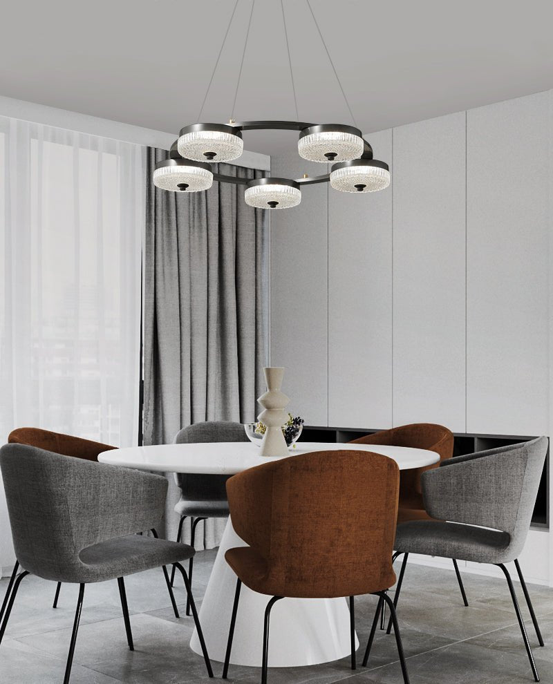 Ring Chandelier, Modern Design with Dimmable LED