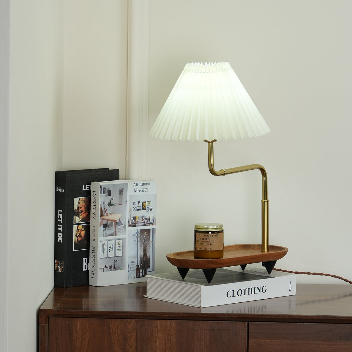Gold Accent Table Lamp with Adjustable Brightness