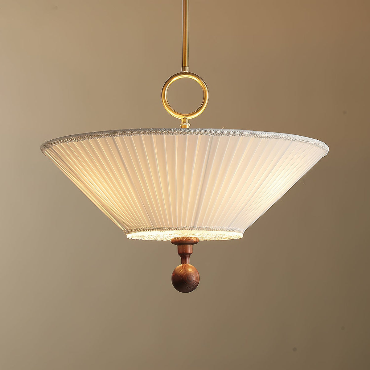 Solaria Pleated Pendant Light Position 20