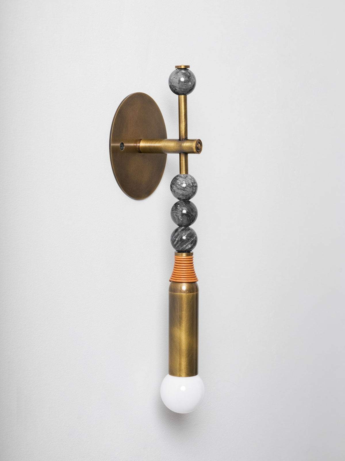 Marble Accent Wall Lamp with Adjustable Brightness