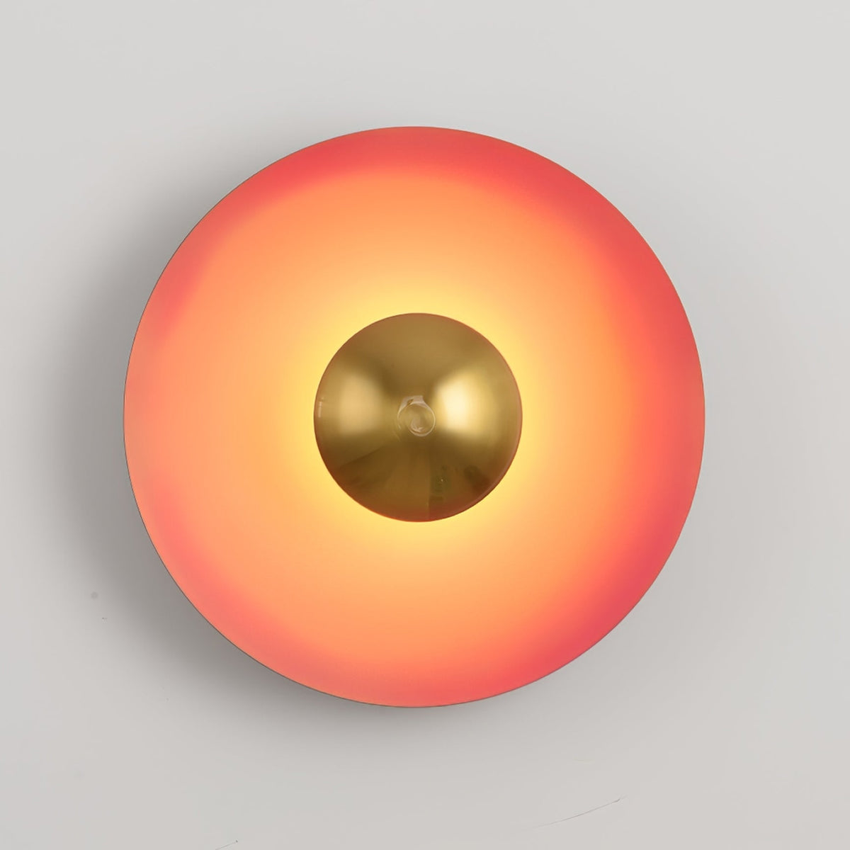 Round Wall Light with Adjustable Brightness