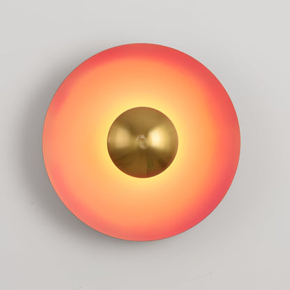 Round Wall Light with Adjustable Brightness