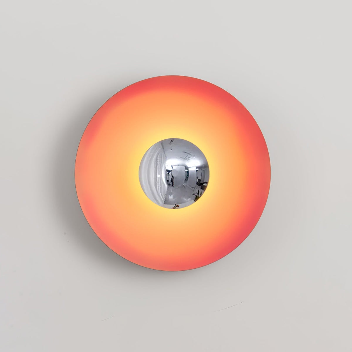 Round Wall Light with Adjustable Brightness
