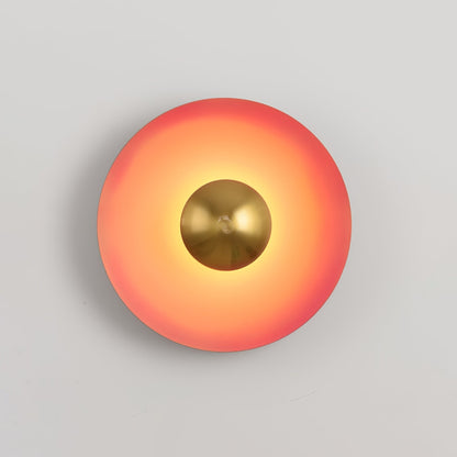 Round Wall Light with Adjustable Brightness