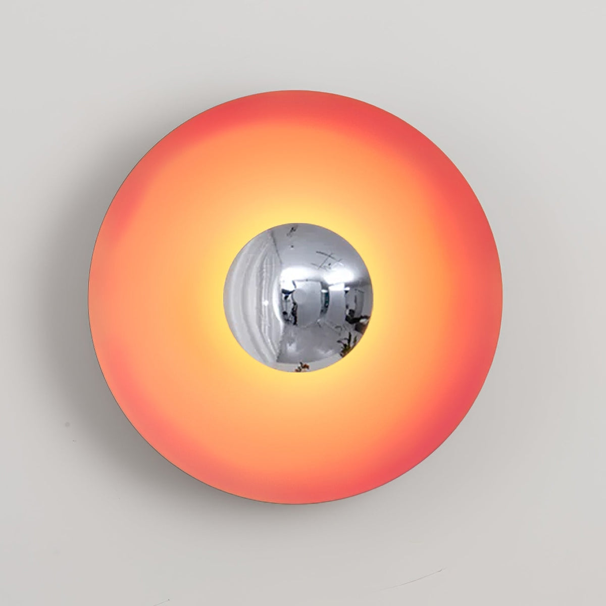 Round Wall Light with Adjustable Brightness
