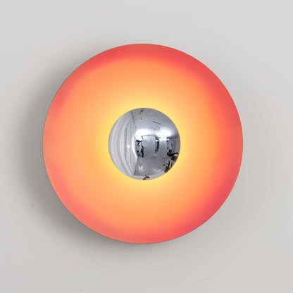 Round Wall Light with Adjustable Brightness