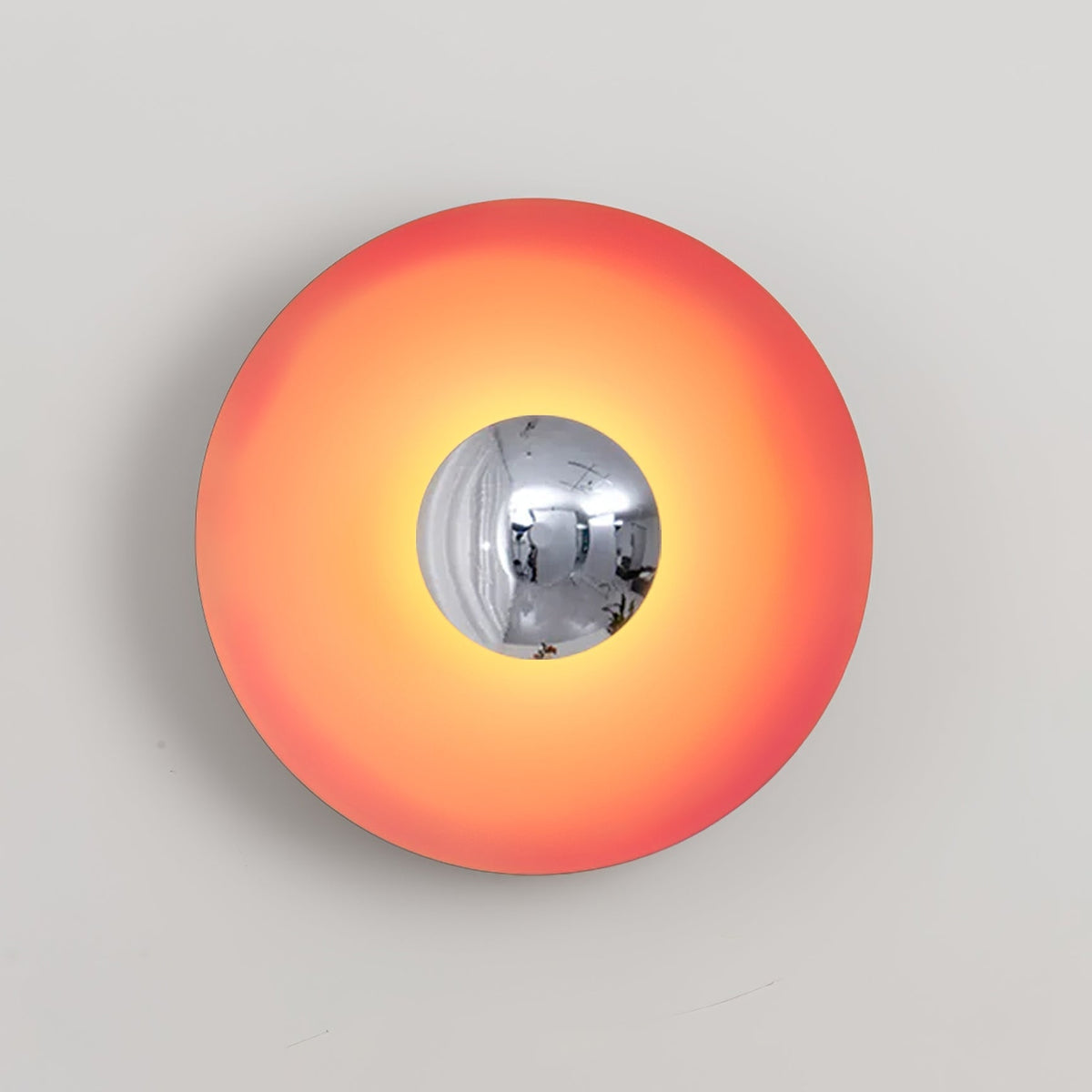 Round Wall Light with Adjustable Brightness