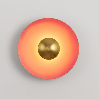 Round Wall Light with Adjustable Brightness