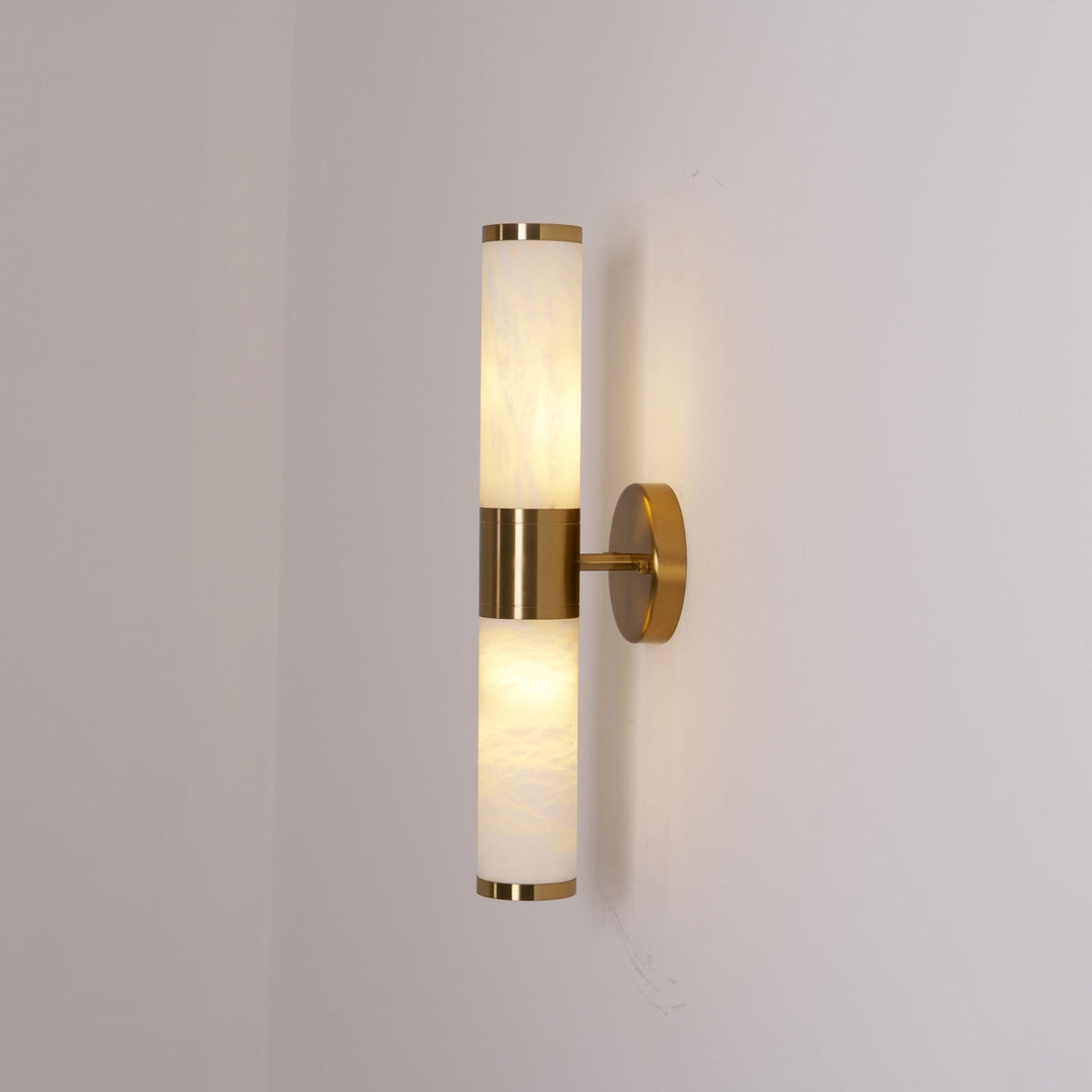 Alabaster Wall Lamp with Soft Glow