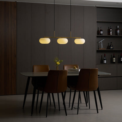 Sculptural Pendant Light with Adjustable Brightness — front view