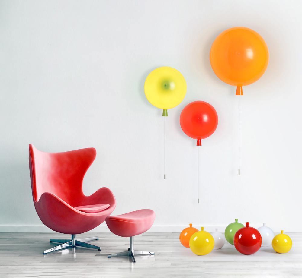 Balloon-Shaped Wall Sconce, Soft Ambient Light