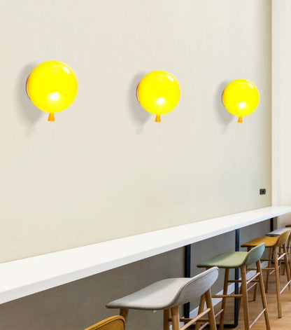Balloon-Shaped Wall Sconce, Soft Ambient Light
