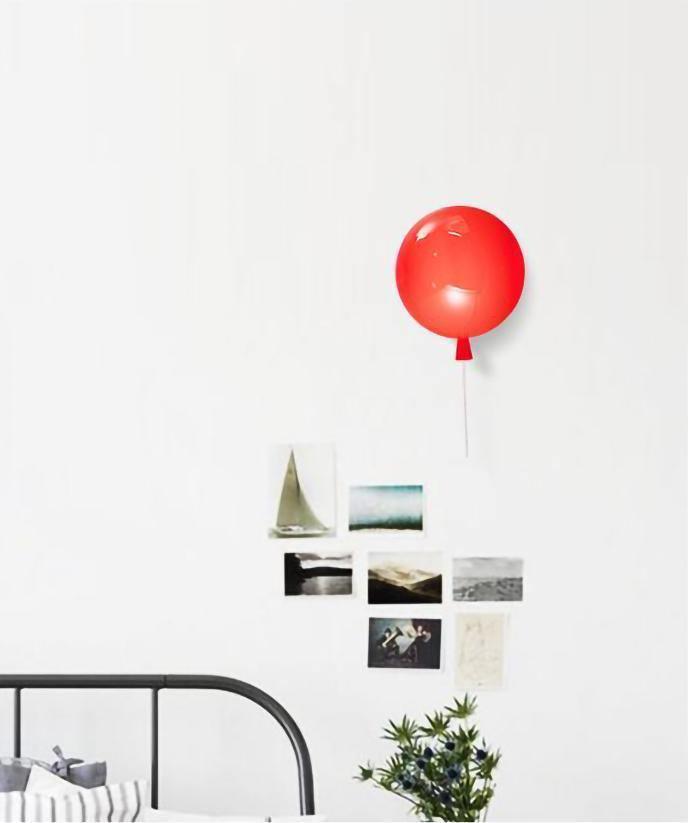 Balloon-Shaped Wall Sconce, Soft Ambient Light