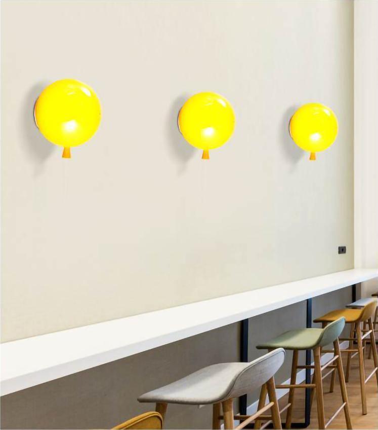 Balloon-Shaped Wall Sconce, Soft Ambient Light