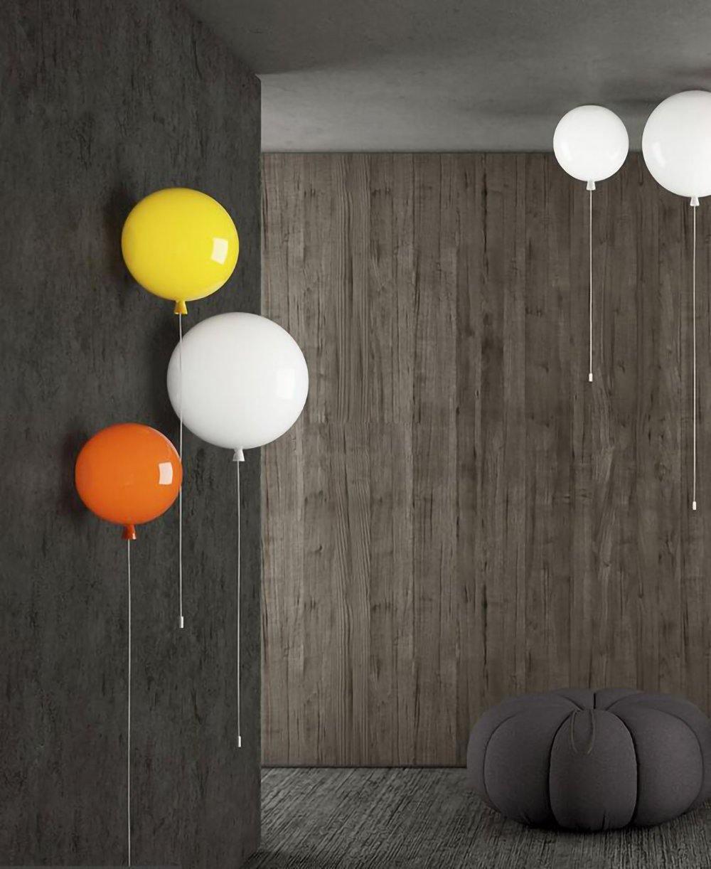 Balloon-Shaped Wall Sconce, Soft Ambient Light