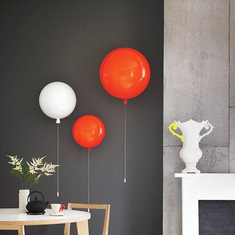 Balloon-Shaped Wall Sconce, Soft Ambient Light