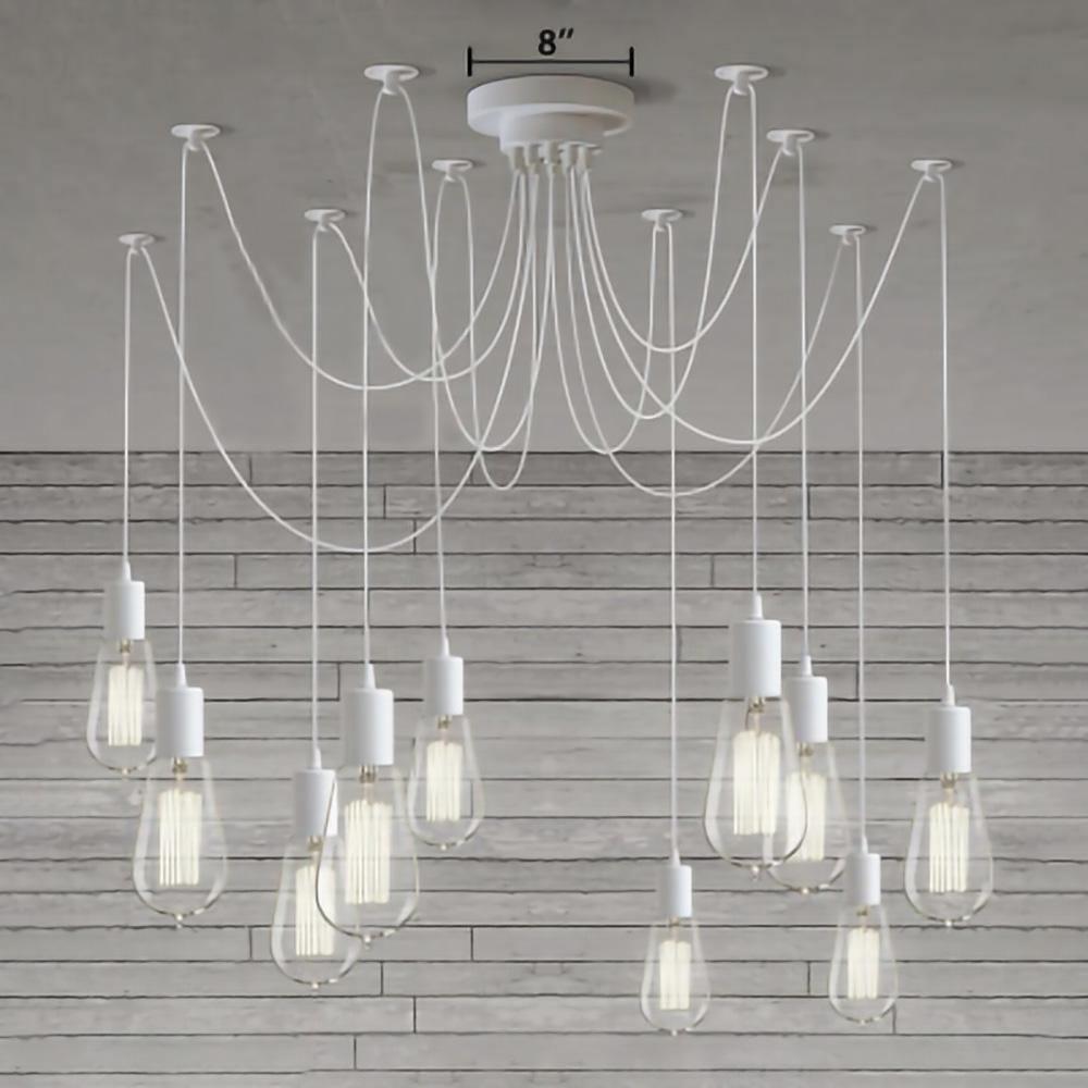 Spider Ceiling Chandelier with Adjustable Arms, LED Compatible — lifestyle view