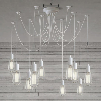 Spider Ceiling Chandelier with Adjustable Arms, LED Compatible — lifestyle view