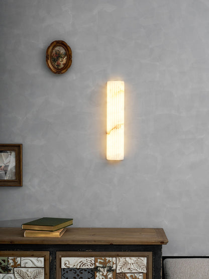 Alabaster Wall Light with Adjustable Brightness