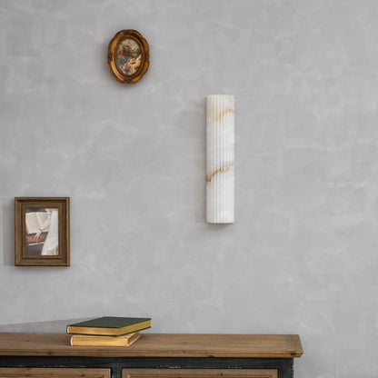 Alabaster Wall Light with Adjustable Brightness