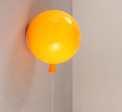 Balloon-Shaped Wall Sconce, Soft Ambient Light