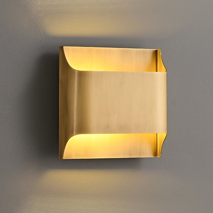 Brass Wall Lamp with Adjustable Light Direction