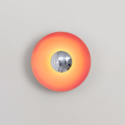 Round Wall Light with Adjustable Brightness — side view