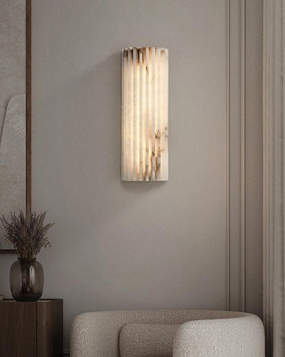 Alabaster Wall Light with Adjustable Brightness
