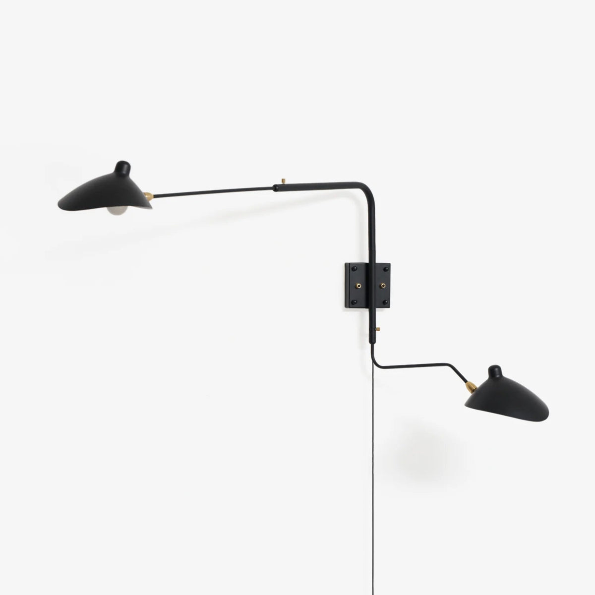 Adjustable Arm Wall Sconce, Energy-Efficient LED — alternate angle