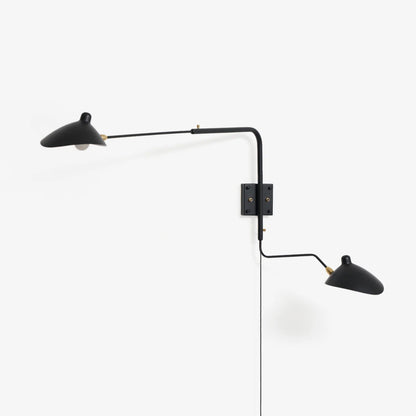 Adjustable Arm Wall Sconce, Energy-Efficient LED — alternate angle