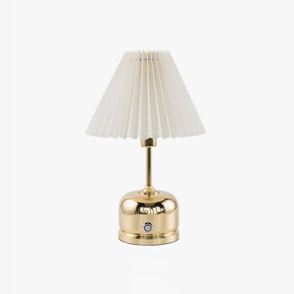 Antique Metal Table Lamp with Adjustable Brightness — side view
