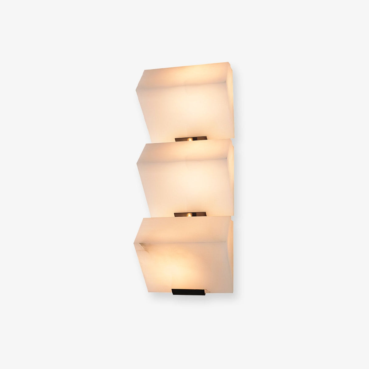 Alabaster Staircase Wall Lamp, Adjustable Brightness — front view
