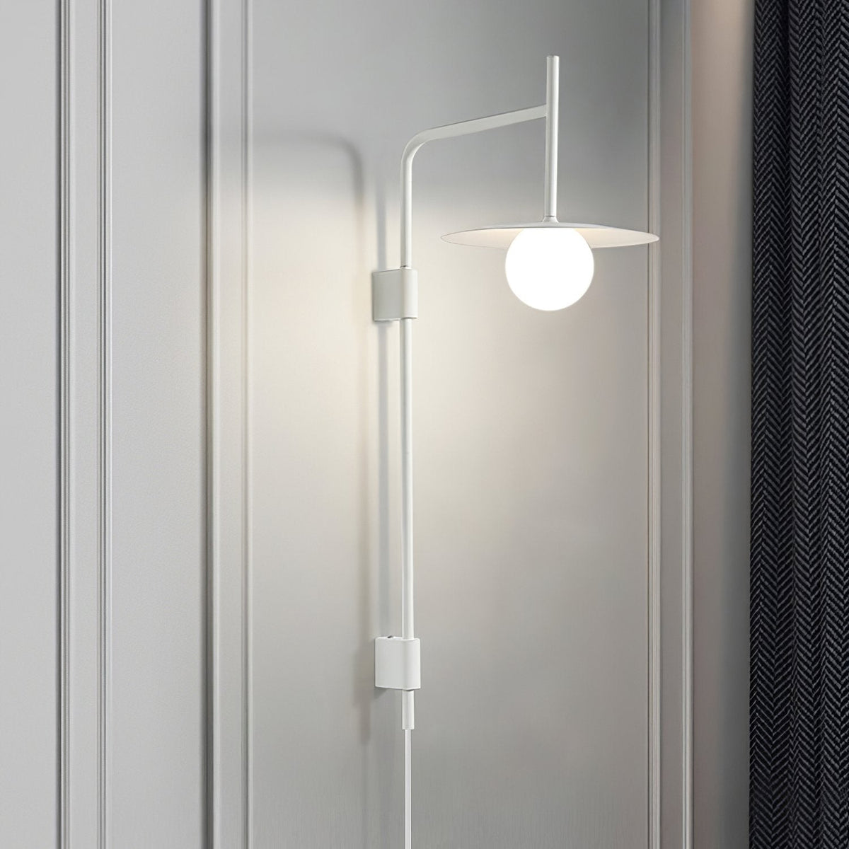 Swing Arm Wall Lamp with Plug-In Design
