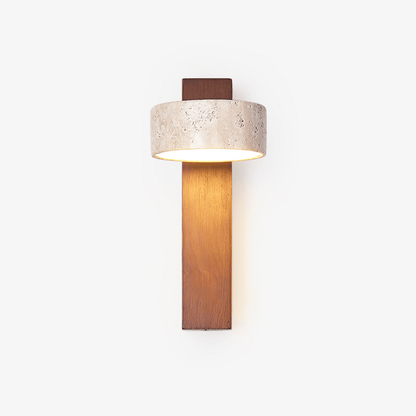 Travertine Beam Wall Lamp, Adjustable LED