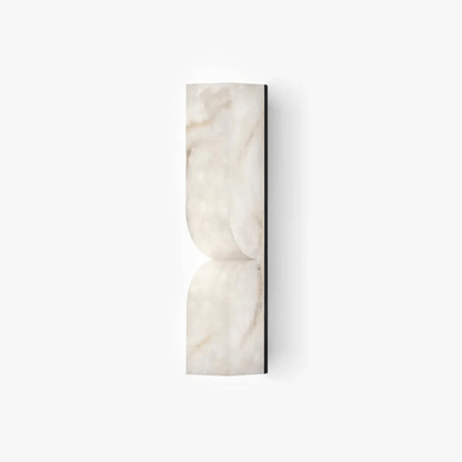Alabaster Wall Sconce with Adjustable Light Direction — side view
