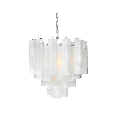 Frosted Glass Tubes Chandelier, Modern Design