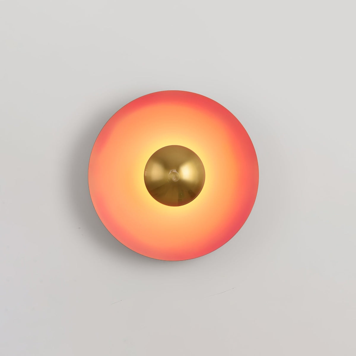 Round Wall Light with Adjustable Brightness — front view