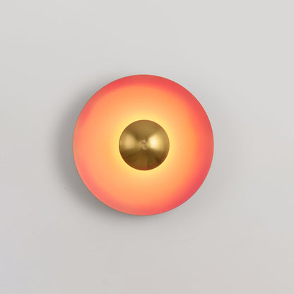 Round Wall Light with Adjustable Brightness — front view