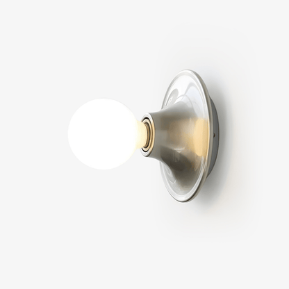 Glass Bulb Wall Sconce with Adjustable Lighting