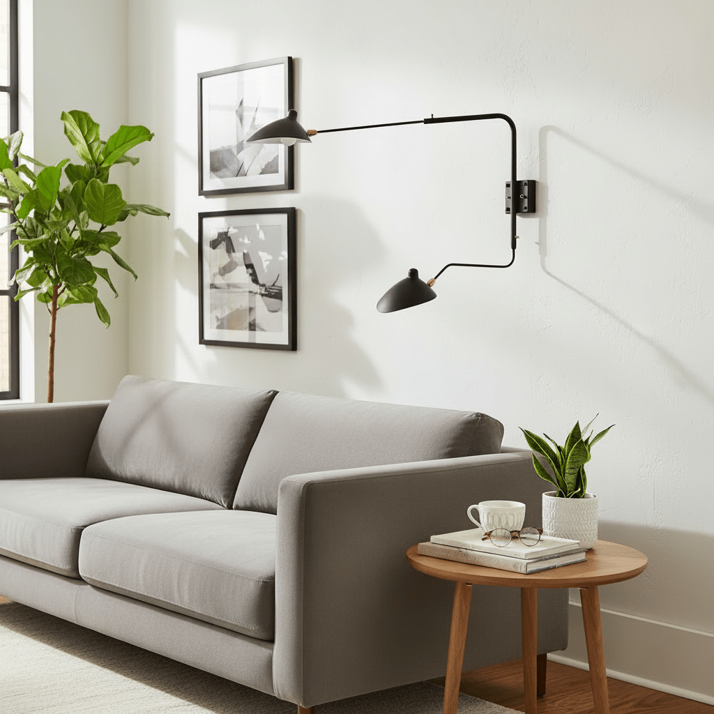 Multi-Arm Wall Sconce with Adjustable Arms