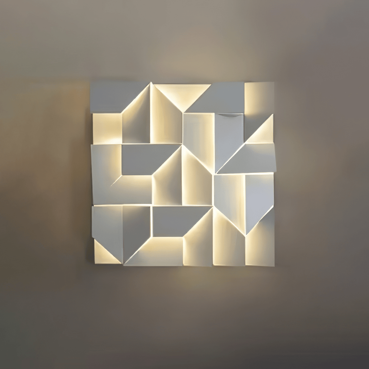 Grid Wall Sconce with Adjustable Brightness — alternate angle