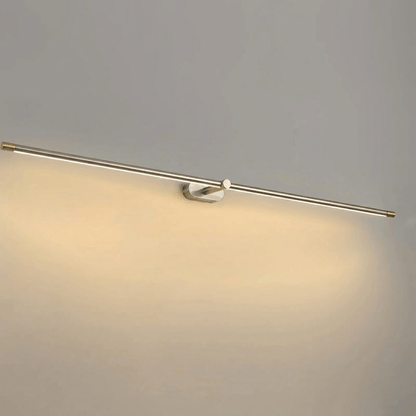 Sleek Linear Wall Lamp, Dimmable LED — detail view