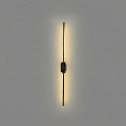 Stick-Shaped Metal Wall Sconce, Dimmable LED — front view