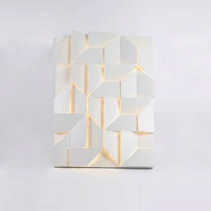 Grid Wall Sconce with Adjustable Brightness